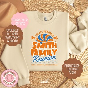Custom Family Reunion 2025 Shirt, Family Gathering T-shirt, Family Reunion Shirt, Family Vacation Reunion Sweatshirt, Creating Memories