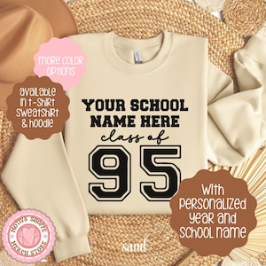 Custom Class of 1995 Reunion Shirt, Personalized 1995 Reunion T-shirt, Class of 95 High School Reunion Attire, College Reunion Class of 95