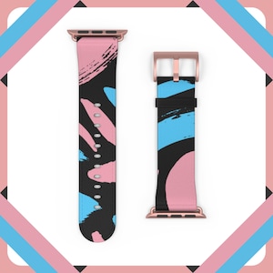Trans Apple Smart Watch Band (Watch not included), Gift for Transmen and Transwomen, Trans Pride Gift