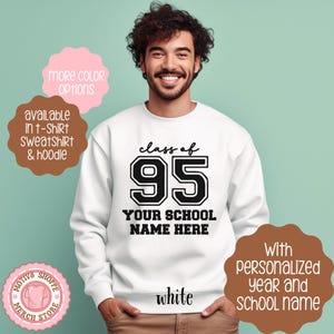 Custom Class of 1995 Reunion Shirt, Personalized 1995 Reunion T-shirt, Class of 95 High School Reunion Attire, College Reunion Class of 95