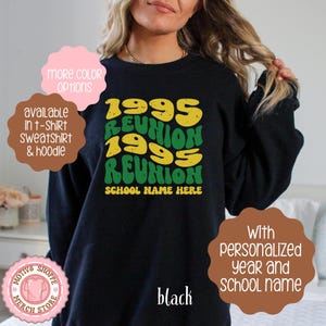 Custom Class of 1995 Reunion Shirt, 1995 Homecoming Group T-shirt, Retro Class of 95 High School Reunion Attire, College Reunion Class of 95