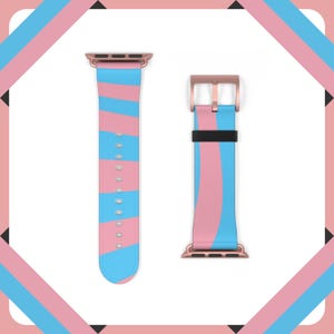 Trans Apple Smart Watch Band (Watch not included), Gift for Transmen and Transwomen, Trans Pride Gift