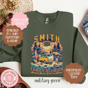 Custom Family Reunion 2025 Shirt, 2025 Family Trip Gathering T-shirt, Family Reunion Shirt, Family Vacation Reunion Sweatshirt