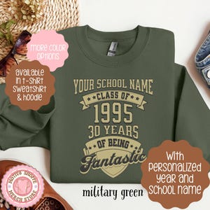 Custom Class of 1995 Reunion Shirt, Personalized 1995 Reunion T-shirt, Class of 95 High School Reunion Attire, College Reunion Class of 95