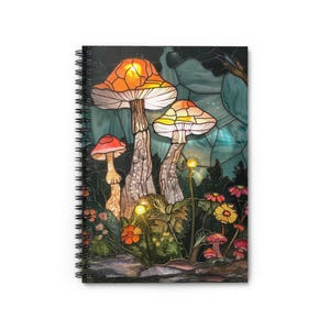 ENCHANTED JOURNAL | Forest Notebook | Forest Core Gift | Nature Notebook | Mushroom Journal For Nature Lovers & Creative Writing