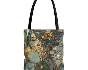 Artistic Floral Tote Bag: Boho Chic Everyday Carrier