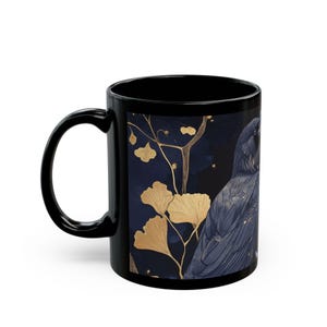 Raven Couple Coffee Mug | Gothic Celestial Crow, Dark Academia image 4