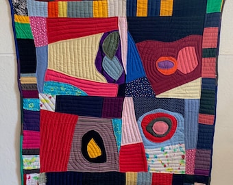 Free Form #5 4-Patch Tye-Dye Throw