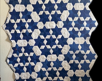 Blue and White Stars