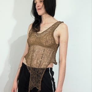 Japanisches Baumwoll Mesh Tank Top