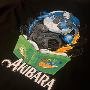Red Eyes Toon Dragon Vs Toon Mega Charizard X - Mashup Battles - Pokémon / Yugioh - Black Shirt