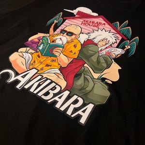 Roshi & Jiraiya - Mashups - Dragonball / Naruto - Black Shirt