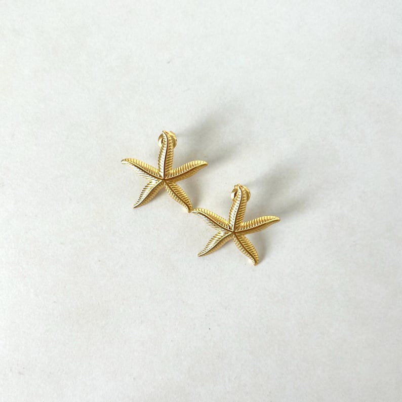 Gold Coral Statement Earrings main image 1