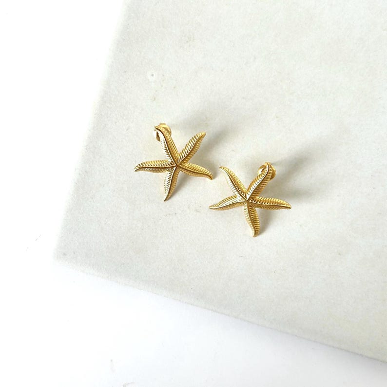 Gold Coral Statement Earrings main image 0