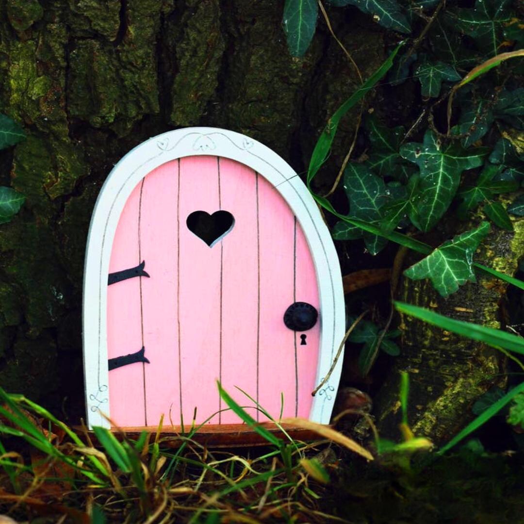 Fairy Door 'bella' in Pink Pink Fairy Door Outdoor Decor Fairy Garden ...