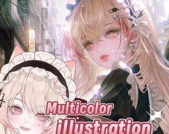 Multicolor Illustration | 4K Resolution |Live2d Scarlet Puppet