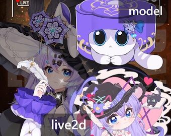Live2d Asset & Cat Model | Miracle Elyra | VTS
