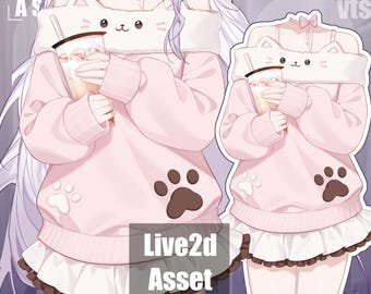 Pull chat | Tenue Live2d truquée | VTS