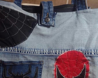 Denim-Spidey Tote: Re-spun and Rewoven