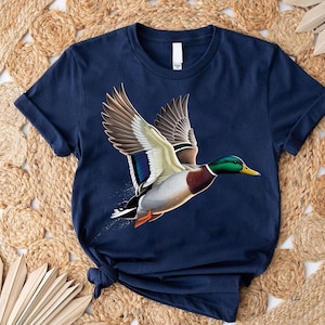 Duck Hunting Shirt – Mallard Duck Flying Tee – Waterfowl Hunting Shirt – Outdoorsman Gift – Duck Hunter Apparel – Hunting Season Shirt