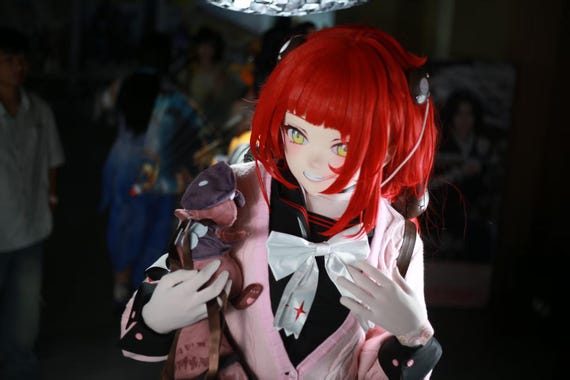 Premaded Ukinami Yuzuha Kigurumi Mask,miside Mask,cosplay Kigurumi