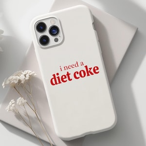 Diet Coke Phone Case, Diet Coke Iphone Case, Cola Case Funny Soda Lover Cute Cola Inspired Samsung Case for Diet Drink Fans