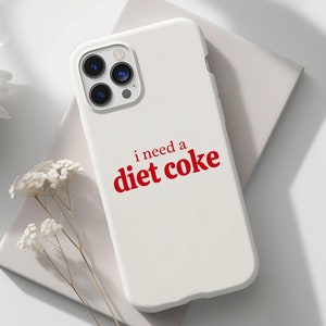 Diet Coke Magsafe Phone Case, Diet Coke Iphone Case, Cola Case Funny Soda Lover Cute Cola Inspired Samsung Case for Diet Drink Fans