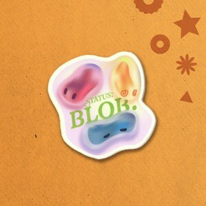 Adesivo de vinil fosco 2x2 - Status: blob
