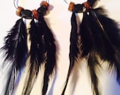 Hoop Feather Earrings