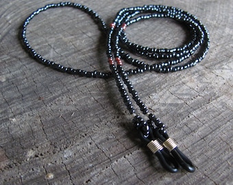 Eyeglass Holder Necklace with Seed Beads. Reading Glasses Chain holder. Durable Eyeglasses beaded Chain. Eyeglass Leash. Glasses Chain