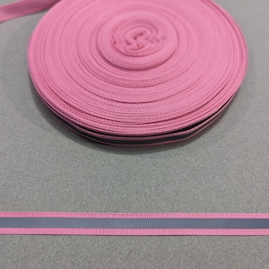 Pink Grosgrain Ribbon: 3/8&quot; Reflective Safety Stripe Trim, 3 Yards