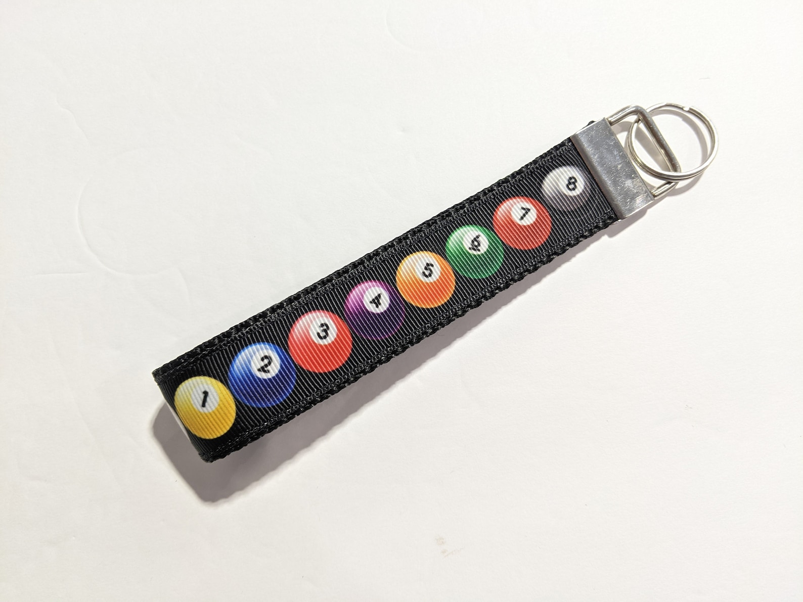 Billiards Pool Balls Handmade Keychain Wristlet Key Fob Etsy UK