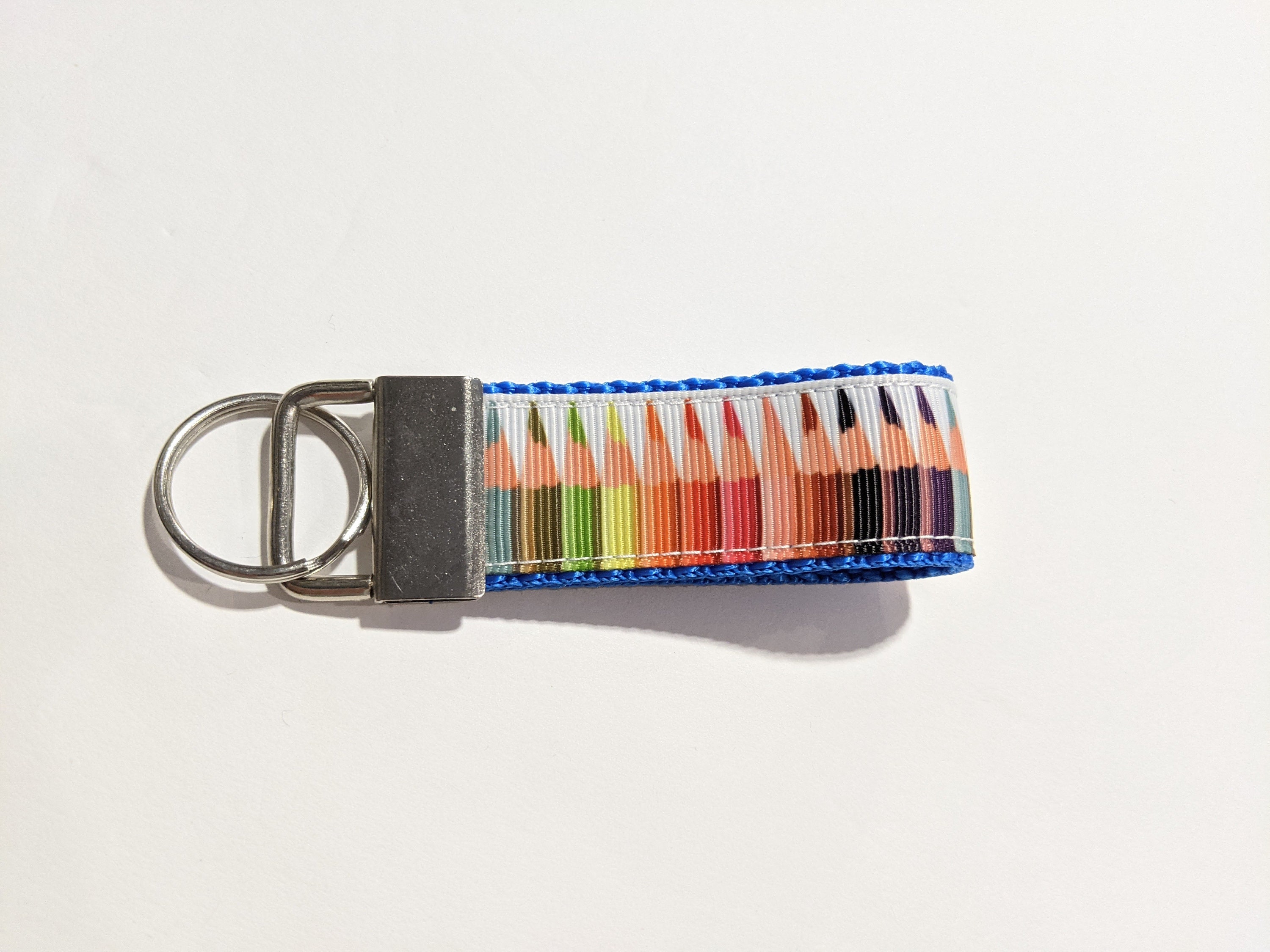 Colored Pencils Handmade Mini Keychain Finger Fob Key Chain Etsy