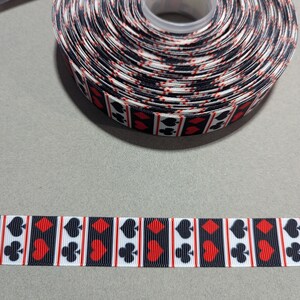 90 cm de large - Cartes de poker, trèfles, pique, diamants et coeurs #10465, bordure à coudre, adhésif décoratif, journal indésirable