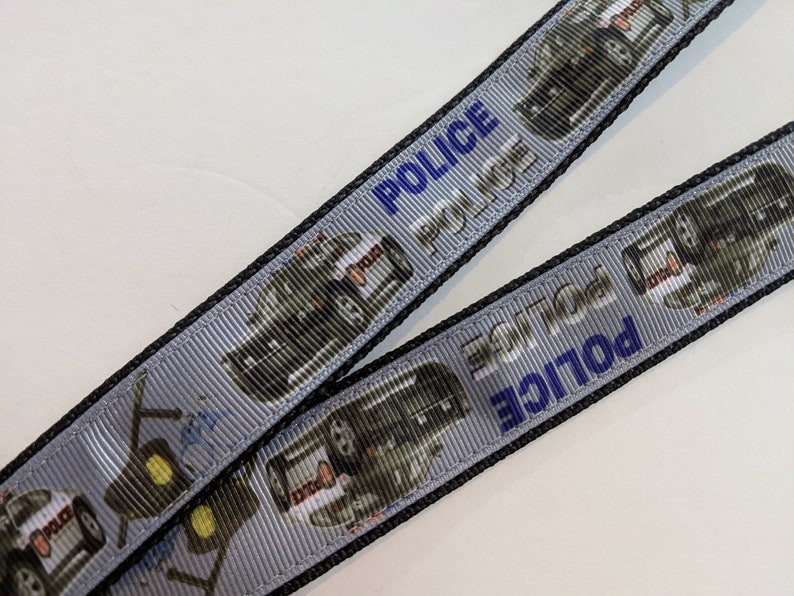 Handmade Police Cop Sheriff Lanyard with Removable Key Chain End 1 wide