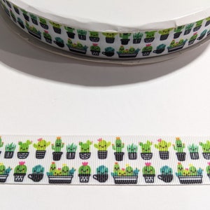 Cactus Grosgrain Ribbon: 1&quot; Wide, 3 Yards, Decorative Trim