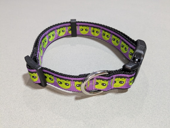 Frankenstein Halloween Dog Collar: Adjustable 1 Inch Wide Collar