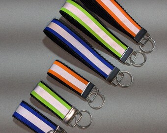 Reflective Keychain: Webbed Key Fob, (1" Wide)