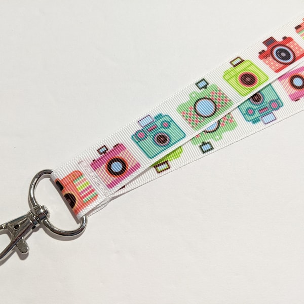 Photographer ID Lanyard | 1 Inch Wide Badge Lanyard | Cameras Neck Lanyard | Breakaway lanyard | Double Sided Lanyard | Cute Safety Lanyard