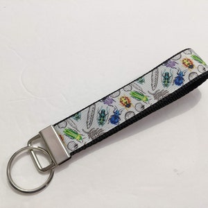 Bug Key Fob Keychain | Insects Wristlet | 1 Inch Wide Keychain | Cute Keychain | Handle Keychain | Durable Key Chain | Wristlet Lanyard