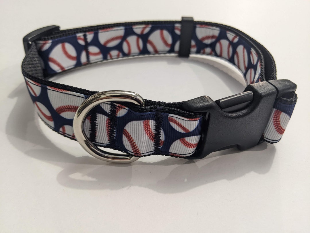 Baseball Dog Collar Sports Dog Collar 1 Inch Wide Collar Etsy