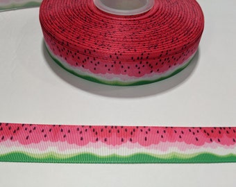 Watermelon Grosgrain Ribbon: 7/8" Craft Trim, 3 Yards