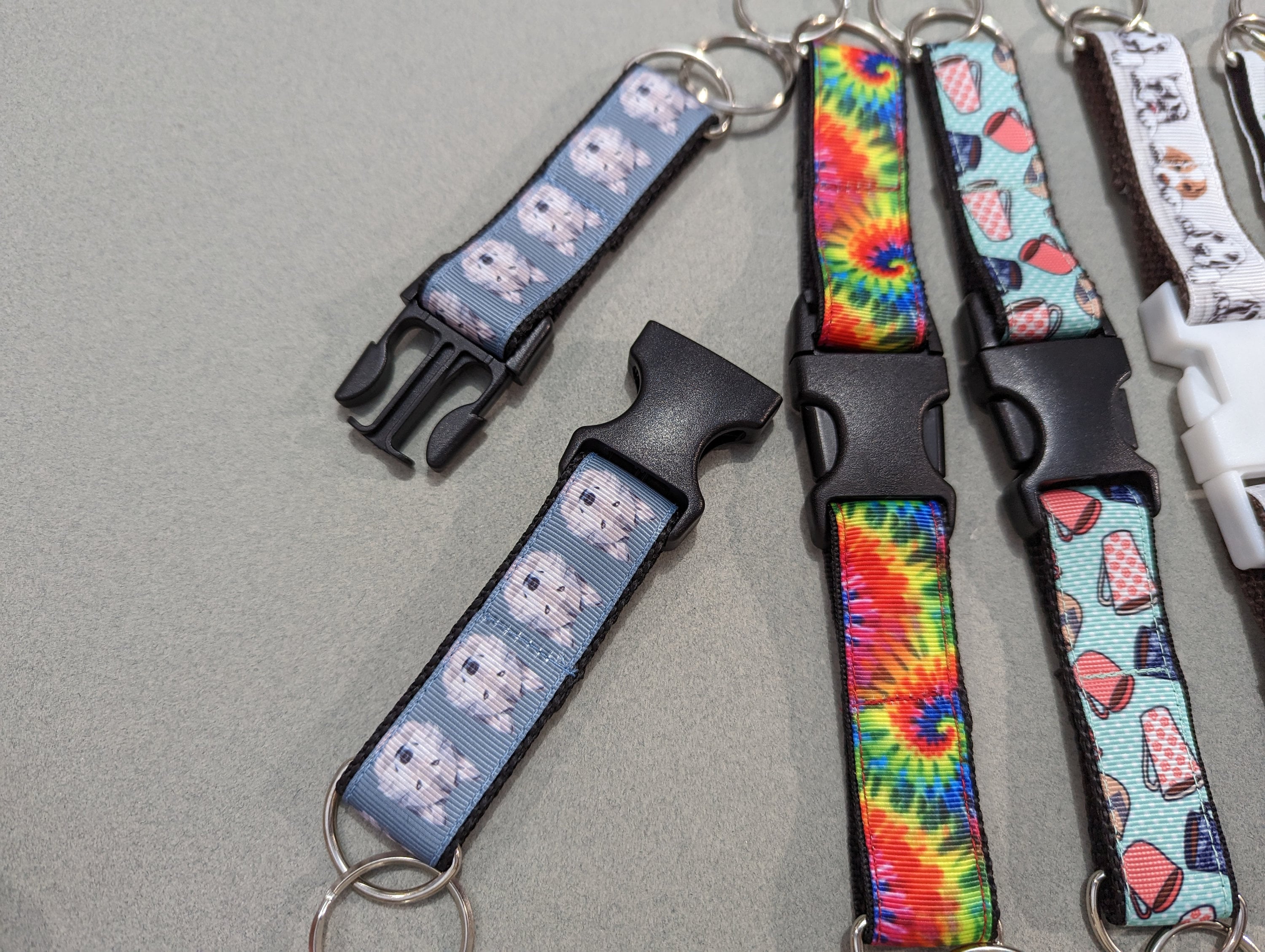 Build Your Own Double Keychain - Ribbon Design, Strap & Buckle Color ...