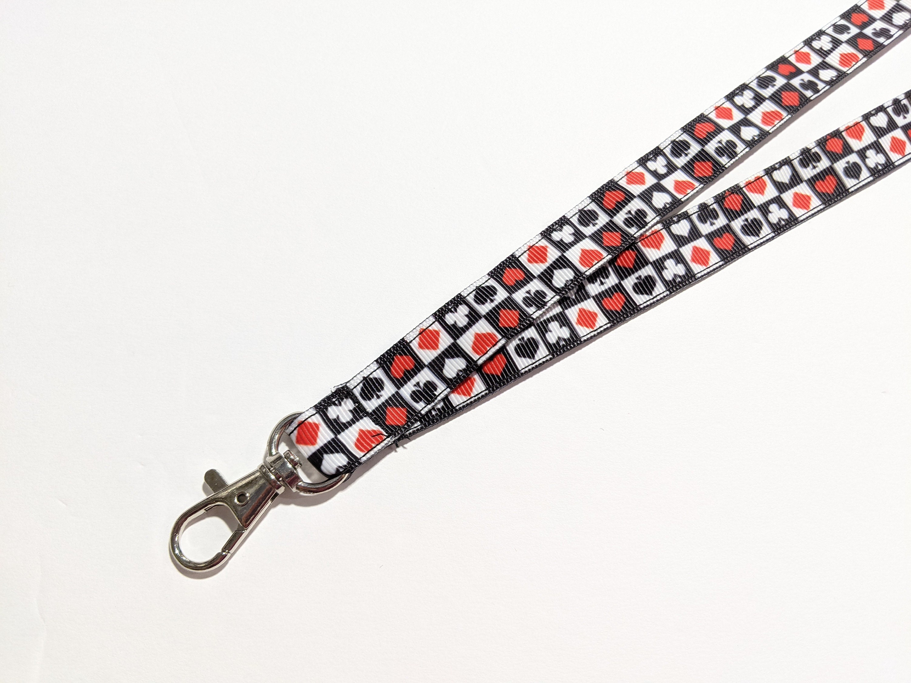 入荷now 口コミ Poker Lanyard ID Playing 5 Sided Double Handmade Suits Card 小物