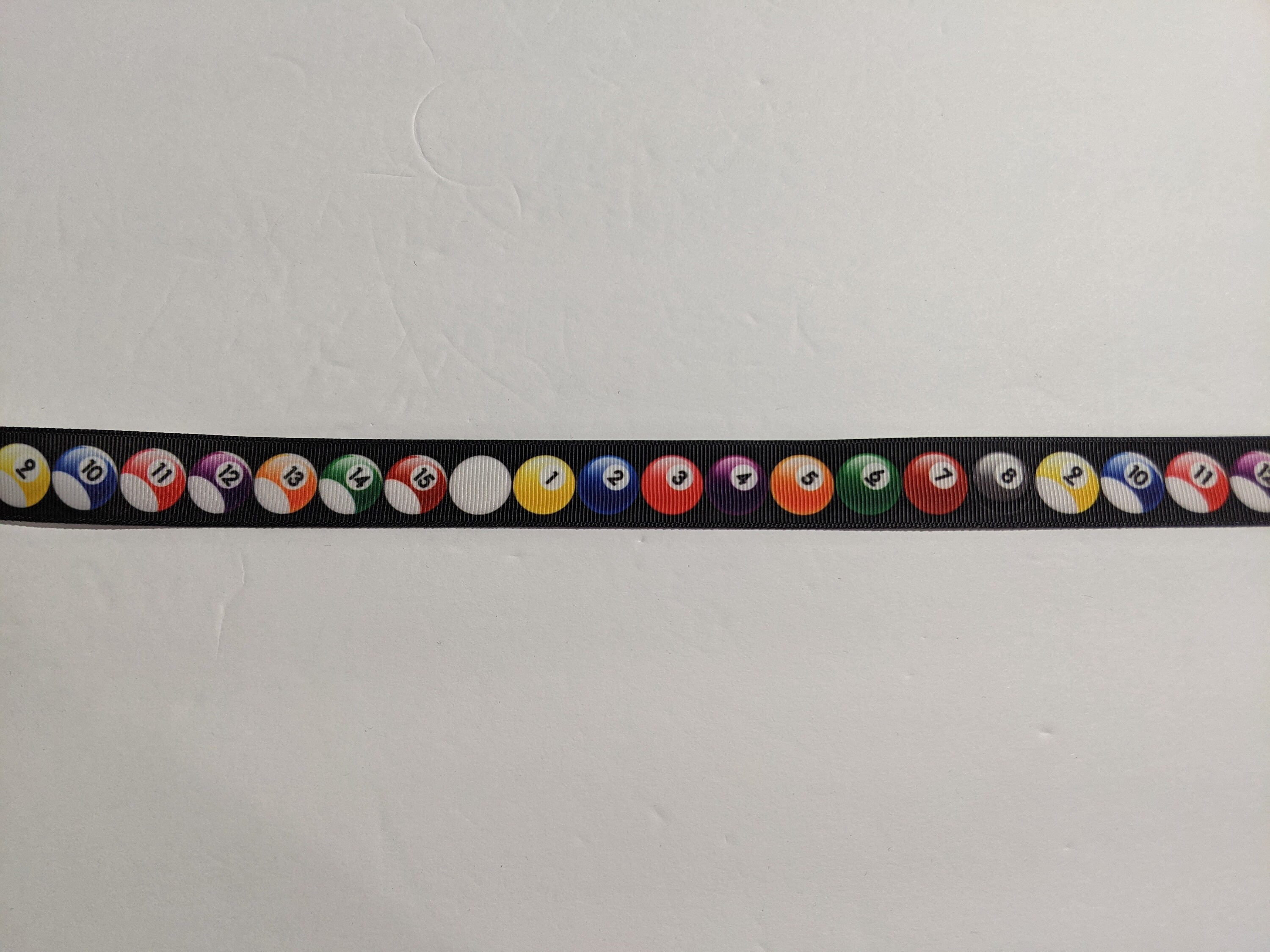 3 Yards of 7/8 Ribbon Billiards Pool Balls 11130 | Etsy