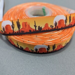 Sunrise Monument Valley Grosgrain Ribbon - 7/8" x 3 Yards bild 2