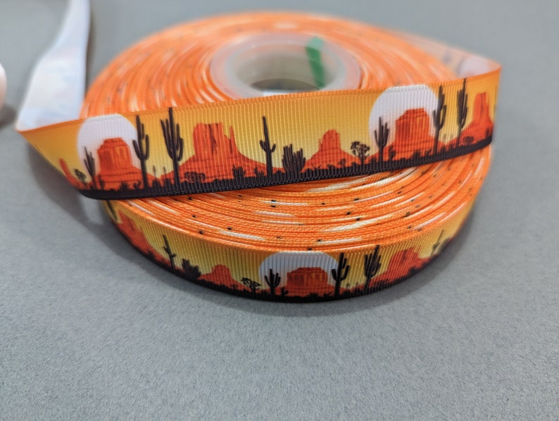 Sunrise Monument Valley Grosgrain Ribbon - 7/8" x 3 Yards bild 2