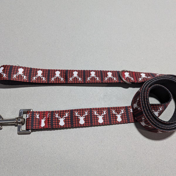 Discontinued Dog Leash | Elk or Deer Dog Leash | 1 Inch Wide Leash | 5 Foot Dog Leash | Discounted Dog Leash | Puppy Lead | Puppy Gift