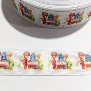 1 mètre de ruban 2,5 cm - Scène de la crèche de Noël pour petits enfants #11064 - Ruban adhésif décoratif, garniture à coudre, journal indésirable à ajouter