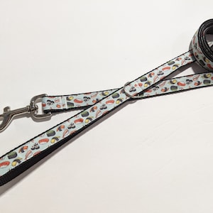 Sushi Food Dog Leash: Handmade 3/4&quot; Wide Pet Lead